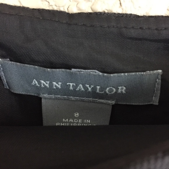 SALE
 Ann Taylor Dark Brown Button Detail Skirt F4 - Picture 4 of 8